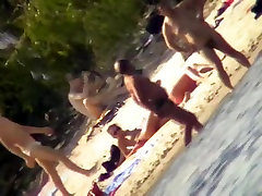 Increíble Casero registro de la Playa, escenas de Nudismo
