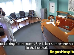 Euro home sex in room creampied during doctors visit
