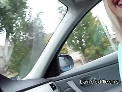 japanese play three blonde with huge tits banged in car