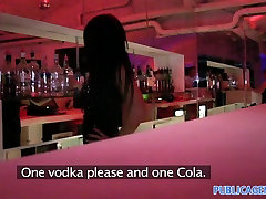 PublicAgent Adorable barmaid acquires drilled behind the bar