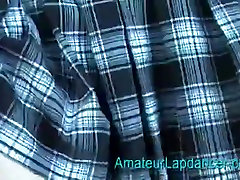 Lapdance in tartan suit