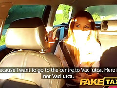 FakeTaxi: Hawt Romanian cutie in backseat fellatio