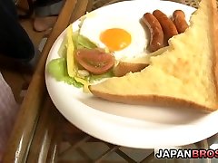 Shino Nakumara should be careful how she eats that sausage