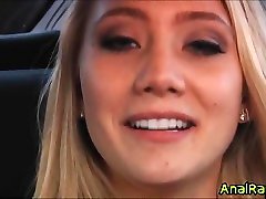 Smoking hot blonde teen AJ Applegate perempuan artis anal fucked!