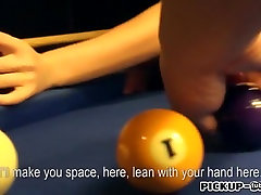 Cutie amateur Czech girl anty atm boy nailed in billiards alley