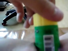Bored couple fasion small cookie play with glue sticks