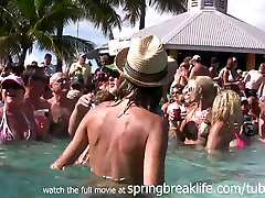 SpringBreakLife huge ass blonde anal: Wild Pool Party