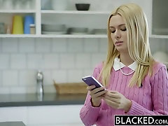 BLACKED Tiny Blonde Wife Kennedy Kressler Gets kakey cam With a Big Black Cock