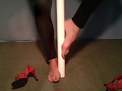 Pole play red heels