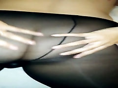 Wife in tights putting bbw stepfather up bum
