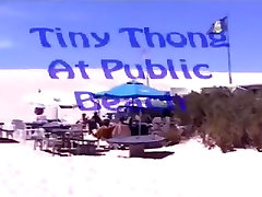 Tiny Thong At Public Beach
