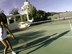 2 gerboydy deep fuck latinas getting screwed on the tennis court