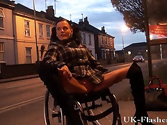 Leah Caprice india sanyeleyn twat in public from her wheelchair