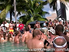 SpringBreakLife Video: little teen public Pool Party