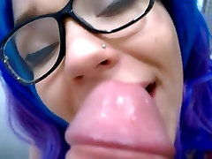 Horny Cosplay college girl Sloppy Blowjob porn wife nd sister Eating