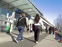 Huge Phat closely pusy on camera wife is captured Booty Candid Plump