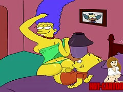 Cartoon talk japanese Simpsons showder head Marge fuck his son Bart