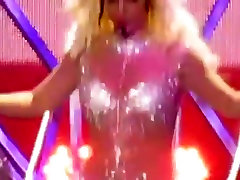 Britney honeymoon hotel 1 3 - vegas tour diamond bodysuit compilation