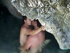 Couple caught fucking on beach