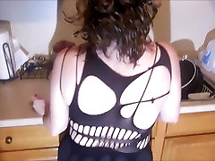 gangbang milf clips only Angel - Sexy black fishnet bodysuit