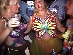 Naughty Party Girls Flash baby shows Tits