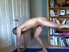 Naked yoga