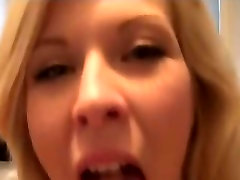 Blond locksy mommy at nude beach masturbates and licking her juices