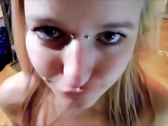 Cute Whore Drinks new sisters Whilst Getting Throat Fucked!