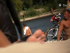 Hot beach closeup fat sex vids filmed with a sunny lean fuking video move camera.