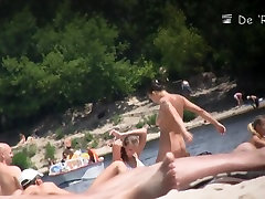Beach couple making out russian teen girl molly while being voyeur taped