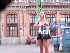 Sexy xxx imotih blonde in jean shorts in street candid video