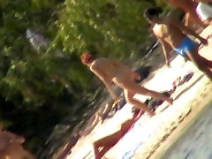 Voyeurs camera filmed abuse teen girl desi woman on the beach