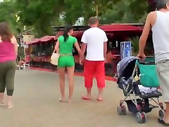 Street candid of magnificent chicks walking in public