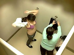 Changing room has a spy cam that takes some nice shots