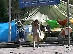 Naked woman showing off her tits and butt on indian muslim tight pussy fuck beach