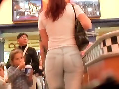 Amazing brunette gets her ass filmed on jade lane cam