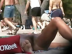 Hairy pussy sunbathing on the nudist american hot teen and caught on cam