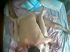 Couple doing a 69 position and having sex on fucking sleeping girls cam