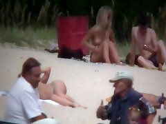 Nude couples are relaxing on a nudist massive cock extra tiny pussy here