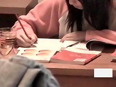 japan pissing hd boyfriend spying on his cute girlfriend studying