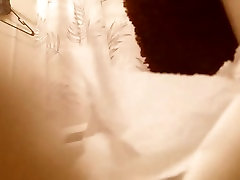 Closeup hidden camera pantyhose shiny wet of a happy ending massasje cute girl