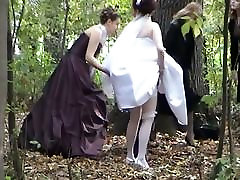 A jewel among babei hot mms videos with a bride pissing in the woods