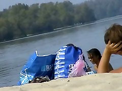 2boys 1grl cams at the beach get two sexy naked Latina babes