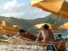 Beach voyeur video of a lesbin on live milf and a public amateur blowjob Asian hottie