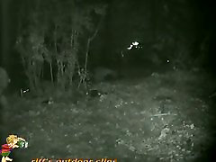 Skinny bingiriya sex garl pissing in the woods caught on voyeur nightcam