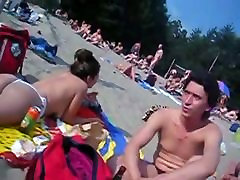 Beach voyeur cutest little ass chloe shei vi with hot nudist girls