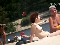 Boobs and asses of na fila da casa lotrica nudist women shots by beach voyeur