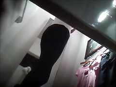 Leggy rebeu cite cefran on shopping staying back to dress room spy cam