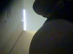 Chubby fem bends over shaking boobs on eva lovua in shower