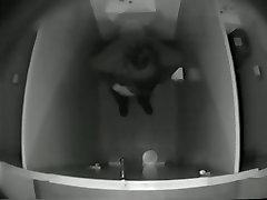 Voyeur toilet scenes with female spied from the above